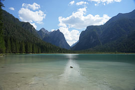 Italy: Lake in the Dolomites by Bfec.nl