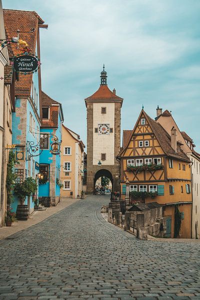 Beroemde Plönlein in Rothenburg ob der Tauber van Lizet Wesselman