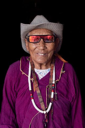 Hippe Ladakhi oudere vrouw | Reisfotografie, portret
