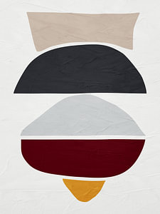 Moderne Organisch Geometrische Abstrakte Kunst