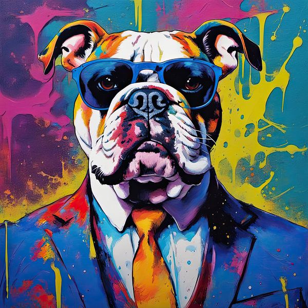 PopArt Bulldog 09.51 by Eye catching paintings