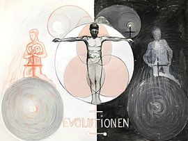 Hilma af Klint - Evolutie nr. 01 Groep VI van Vivanne