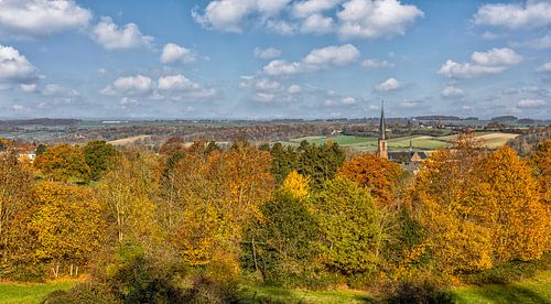 Uitzicht op Vaals in Herfstkleuren