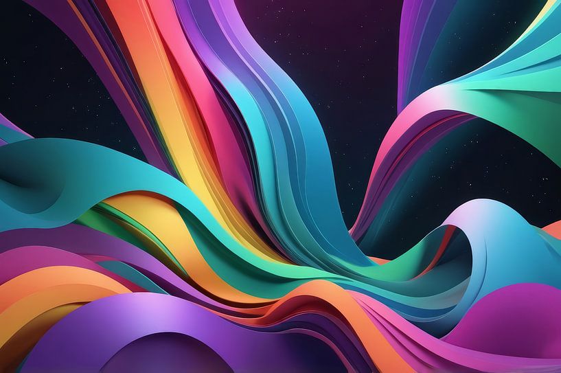 abstract background aurora rainbow by hisam colours