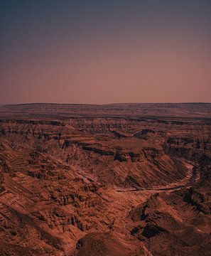The Fish River Canyon at sunset in Namibia, Africa by Patrick Groß