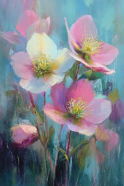 Pink and white flowers by Flower Studio