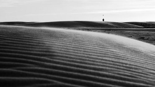 Drachen steigen lassen am Strand