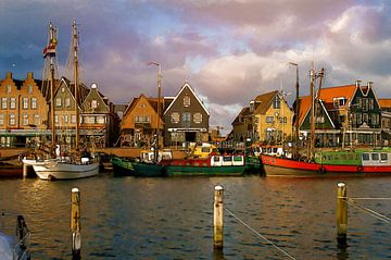 Painting effect on photo Volendam by Alice Berkien-van Mil