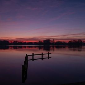 Sonnenuntergang am Paterswoldse Meer von Patricia Holthof