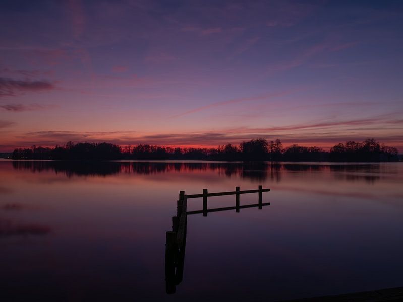 Sonnenuntergang am Paterswoldse Meer von Patricia Holthof