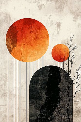 Geometrische Zonsondergang