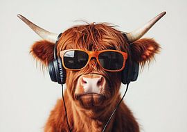 Highland Cow - Pop Art by Niklas Maximilian