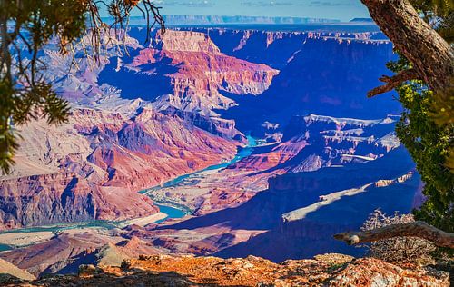 De colorado rivier in de Grand Canyon