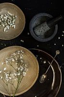 Flowers on a plate
