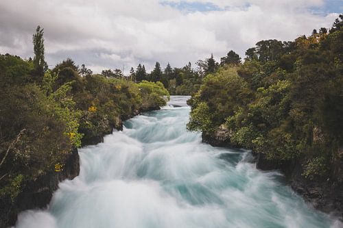 Huka Falls waterval in Nieuw-Zeeland