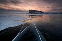 Bevroren Baikal meer
