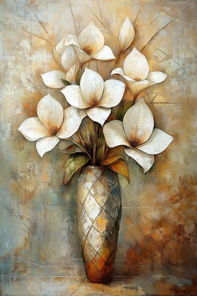 Flowers in a vase by Bert Nijholt