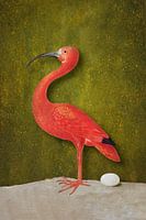 Surinamischer Flamingo, digitale Verarbeitung