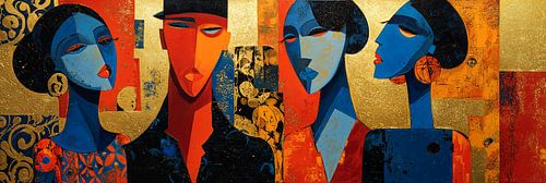 Frauenohrring | Kühne Ausdrücke in Farbe