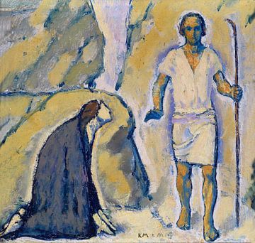 Christus en Magdalena - Koloman Moser, ca 1913 van Atelier Liesjes