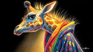 Giraffe Porträt