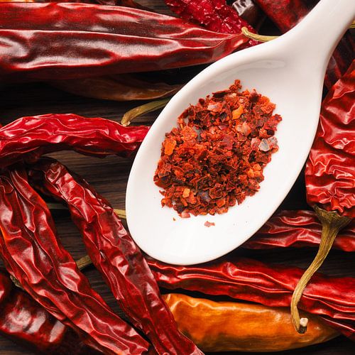 Pikante achtergrond met chilipepers