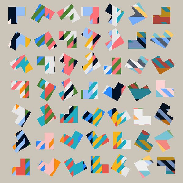 Geometric pattern 19 by Angel Estevez
