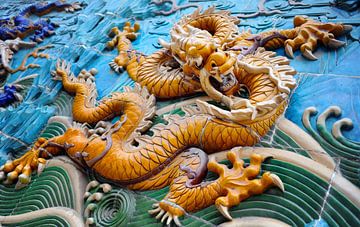 Beeld van een Chinese draak - symbool voor kracht van Chihong