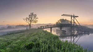Une matinée atmosphérique à Schildwolde au Schidjer Tilbat dans la province de Groningue