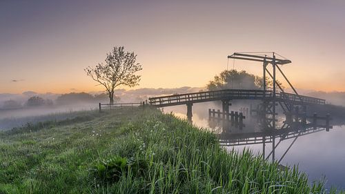 Een sfeervolle ochtend in Schildwolde bij het Schildjer Tilbat in de provincie Groningen