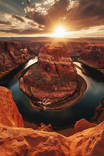 Gouden uur in de canyon