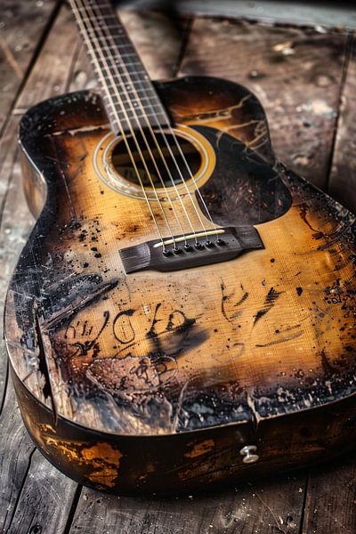 guitar rustic by Imperial Art House