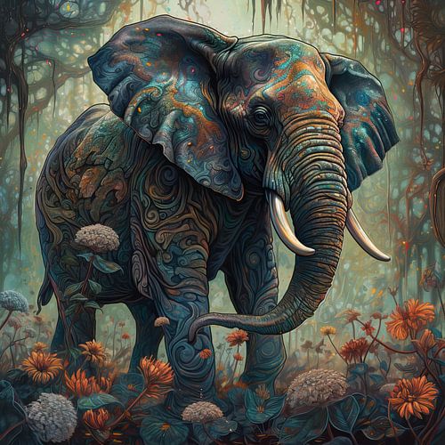  Olifant No. 02 In Kleur