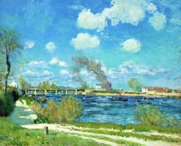 Alfred Sisley,Bougival, France, 1876 by finemasterpiece