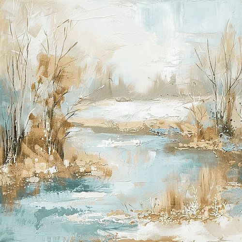 A Serene Pastel Landscape