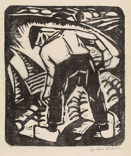 Kartoffelroder oder Der Bauer, Gustave De Smet, 1918 von Atelier Liesjes