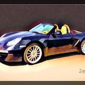 Porsche Boxster sur JiPé digital artwork