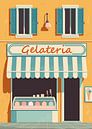 Italian ice cream parlour, Gelateria by Eduard Broekhuijsen thumbnail