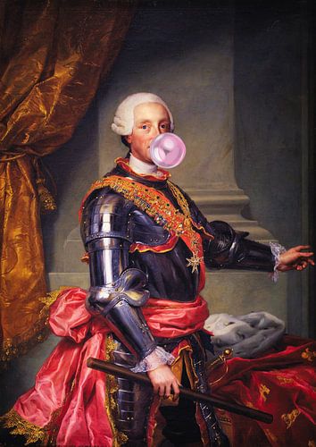 Lord blowing a bubble