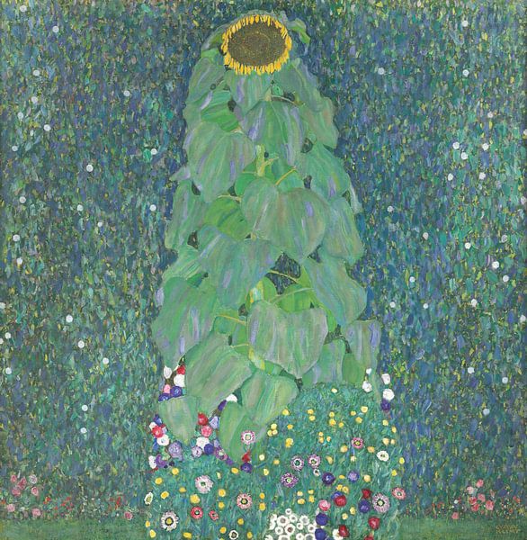 Sonnenblume, Gustav Klimt von Meesterlijcke Meesters