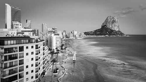 Een avond in Calpe in Zwart-Wit, Spanje