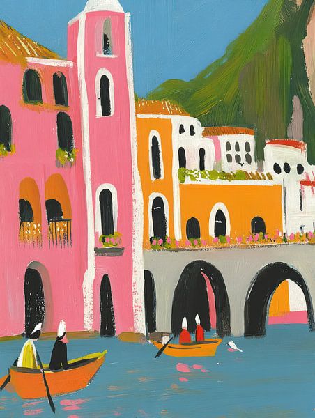 Amalfi in Farbe von Franka Poulain