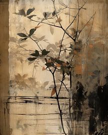 Collage Wabi-sabi in Erdtönen von Studio Allee