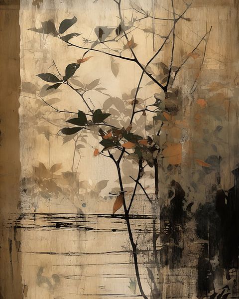 Collage Wabi-sabi in earth tones by Studio Allee