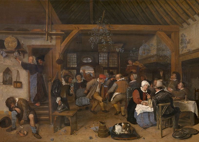 Jan Steen - Huwelijksfeest van 1000 Schilderijen