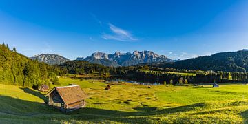 Le lac de Gerold et le Karwendel sur Walter G. Allgöwer