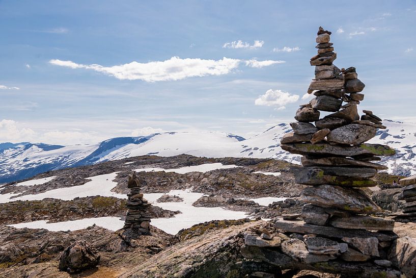 Dalsnibba mountain near the Geirangerfjord in Norway by Kim Willems