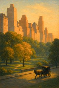 Central Park West Sunset: Carriage Ride by the Park