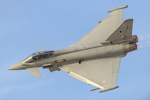 Royal Air Force Typhoon Display Team in actie.