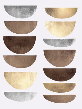 Gouden geometrie 8 van Vitor Costa